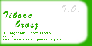 tiborc orosz business card